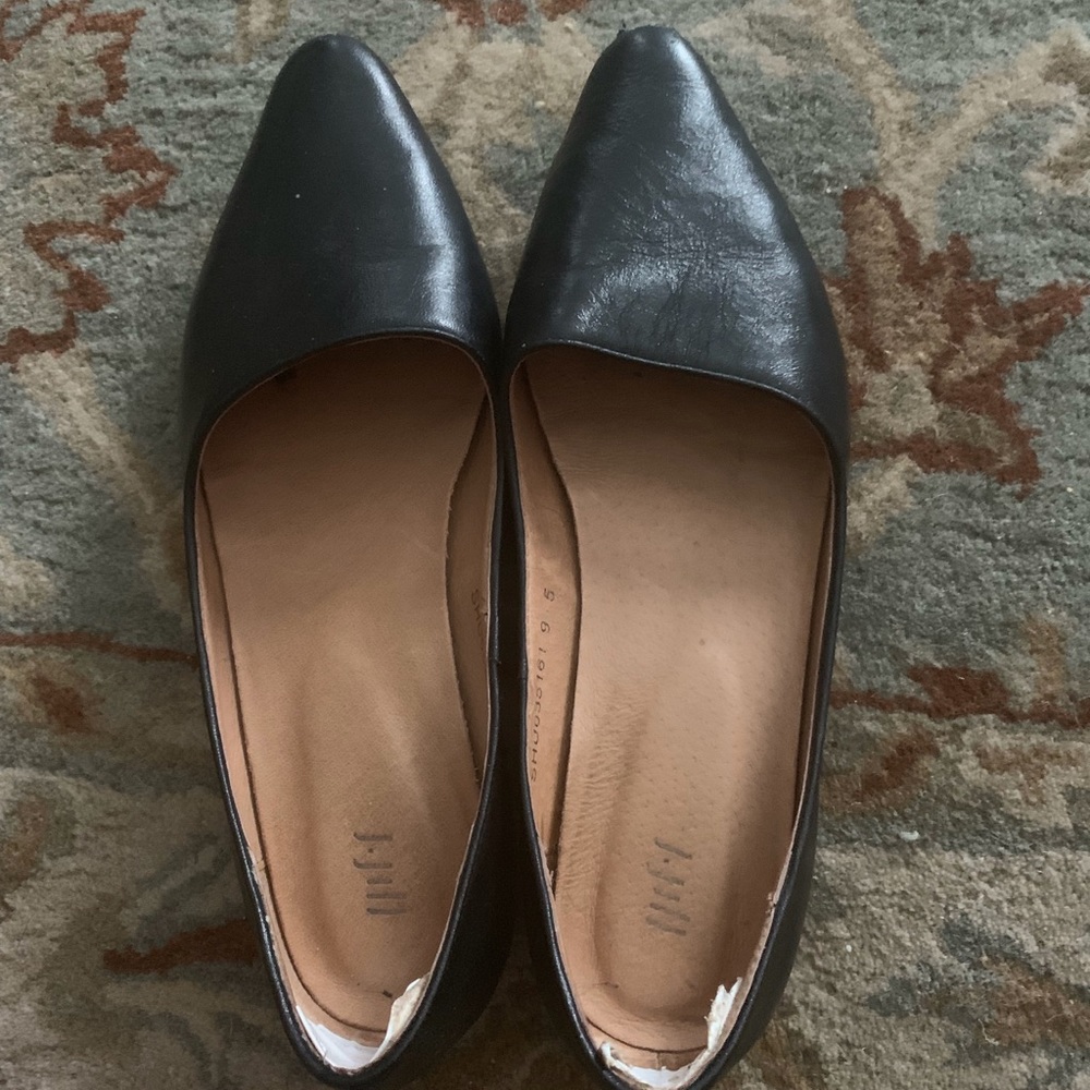 JJill flats size 9 1/2 black Gently used